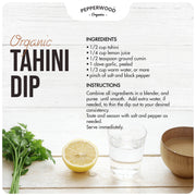 Organic Ethiopian Hulled Sesame Tahini - Glass Jar - 11.6oz (2 Pack)